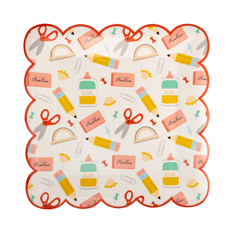 Back To School Party Plate - Needle and Grain