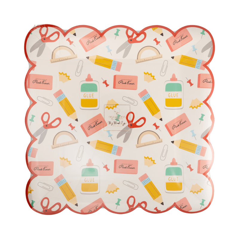 Back To School Party Plate - Needle and Grain