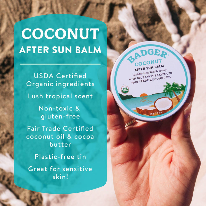 Badger Coconut After Sun Balm - Needle and Grain