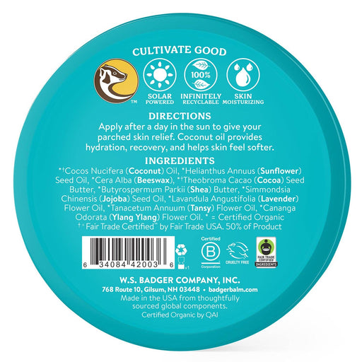 Badger Coconut After Sun Balm - Needle and Grain