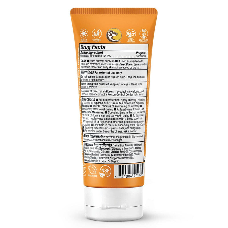 Badger Kids Mineral Sunscreen Cream SPF 40, with Zinc Oxide - Needle and Grain