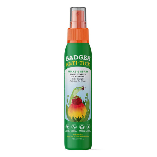Badger Tick Spray, All Natural Tick Repellent, Deet-Free - Needle and Grain