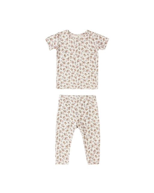 Bamboo Short Sleeve Pajama Set in Wildflower - Needle and Grain