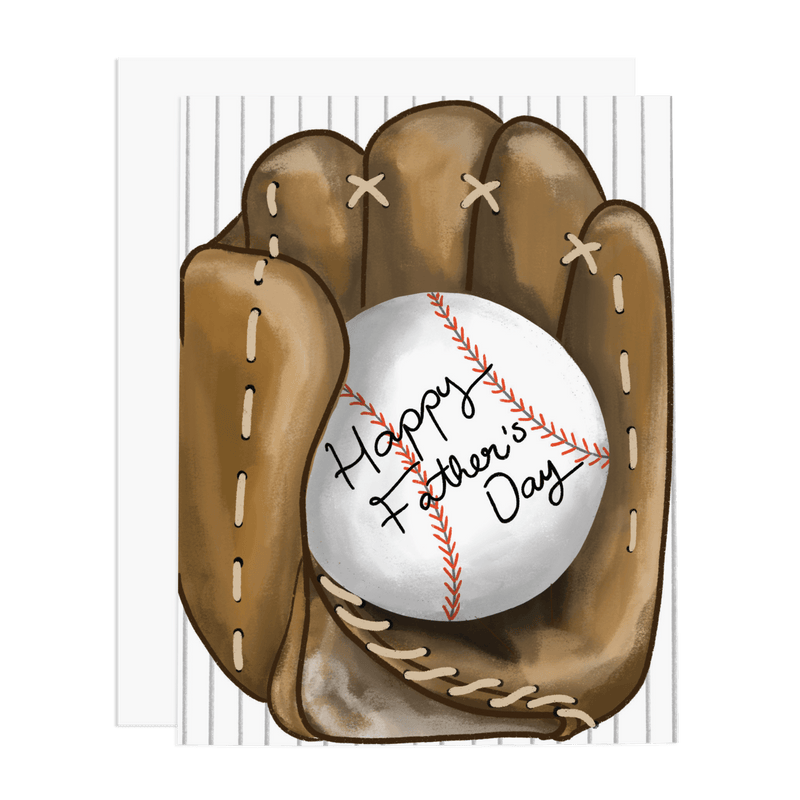 Baseball Happy Father's Day Card - Needle and Grain