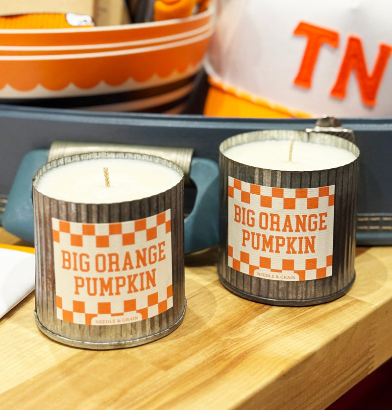 Big Orange Pumpkin Candle - Needle and Grain