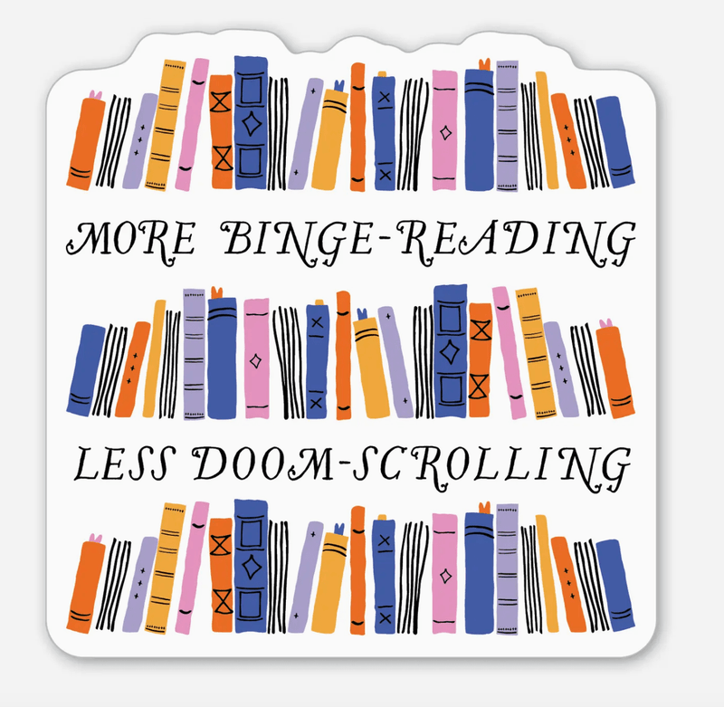 Binge-Reading Sticker - Needle and Grain