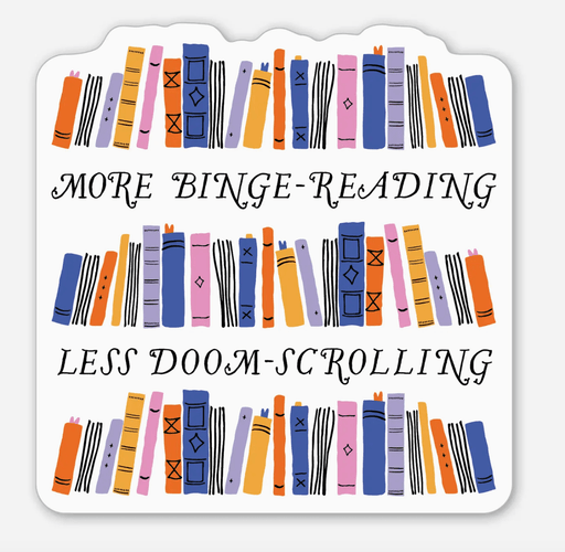 Binge-Reading Sticker - Needle and Grain
