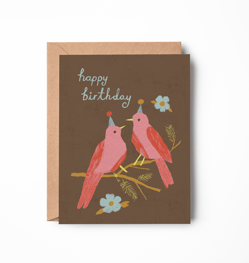 Bird Lovers' Birthday Card - Needle and Grain