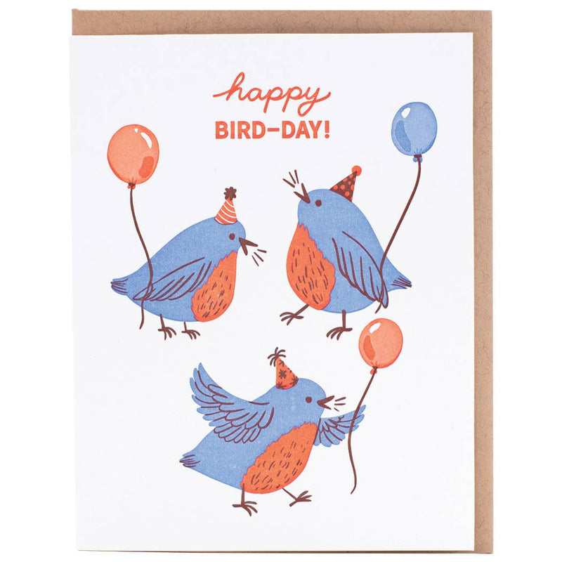 Birds & Balloons Birthday Card - Needle and Grain