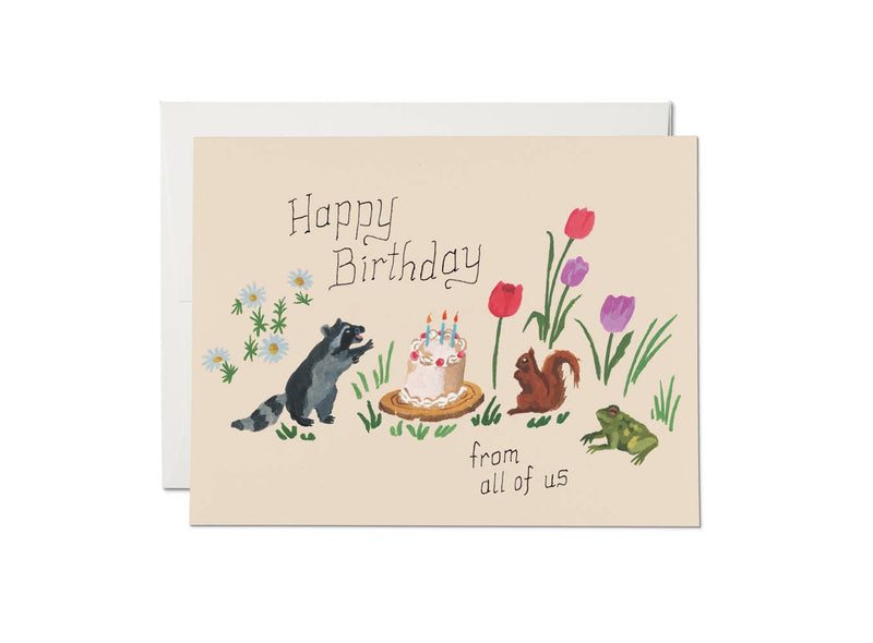 Birthday Critters Card - Needle and Grain