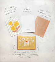 Blooming Thank You Card | Red and Pink Floral Gratitude Card - Needle and Grain
