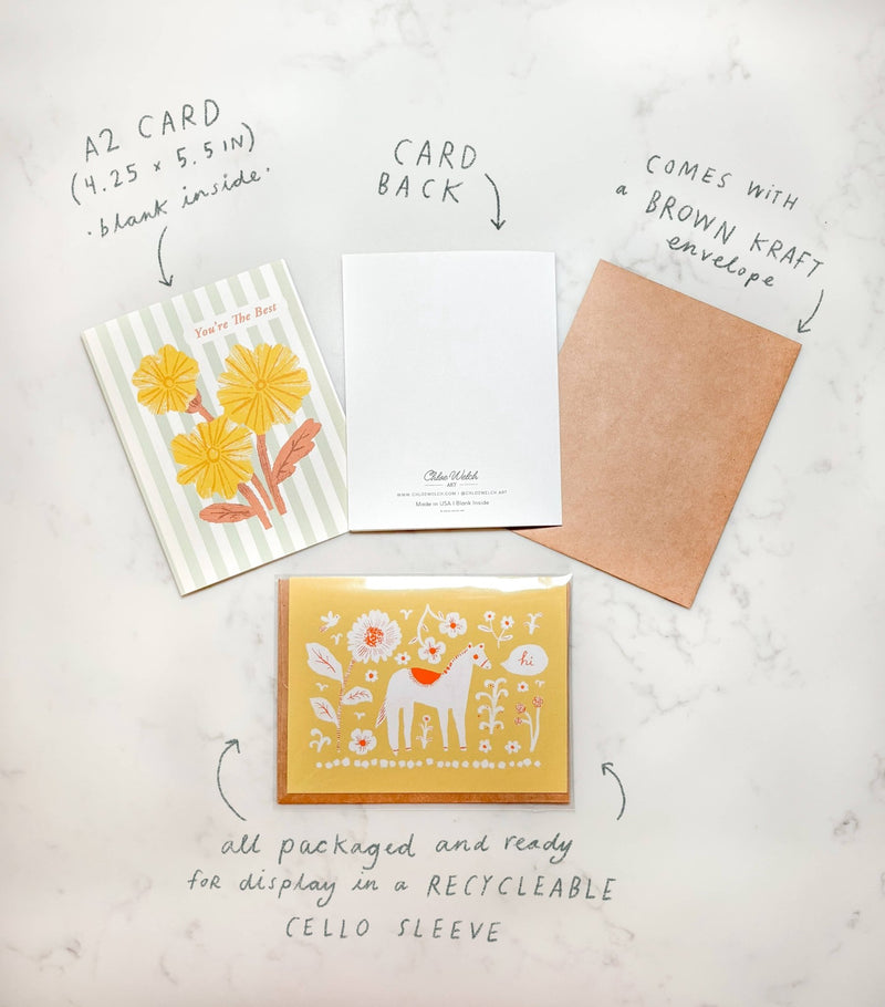 Blooming Thank You Card | Red and Pink Floral Gratitude Card - Needle and Grain