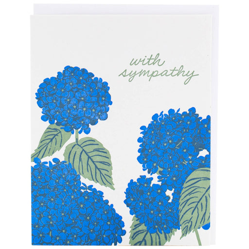 Blue Hydrangea Sympathy Card - Needle and Grain