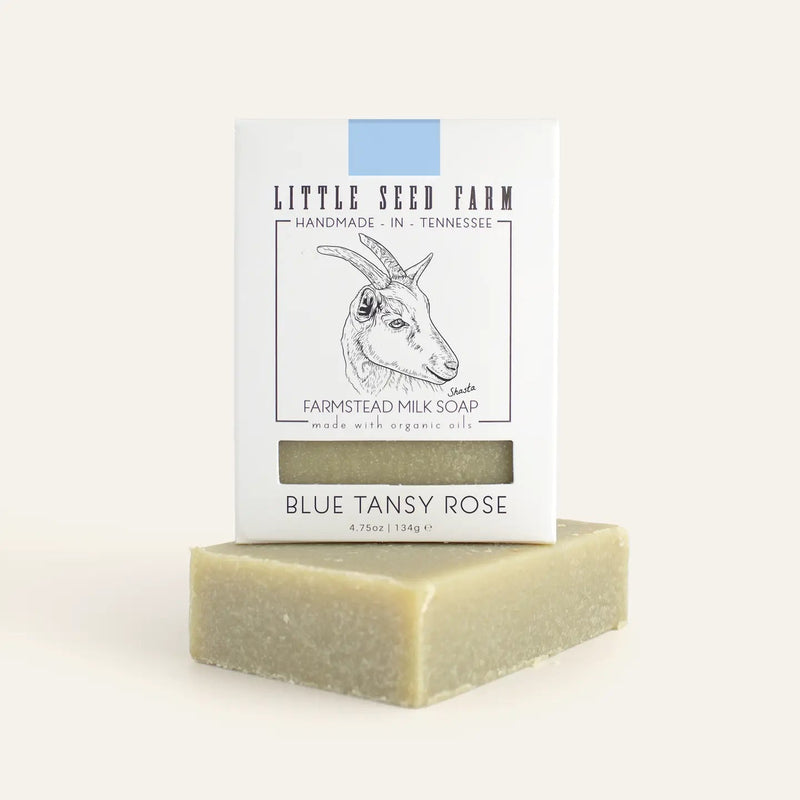 Blue Tansy Rose Bar Soap - Needle and Grain
