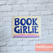 Book Girlie Vinyl Sticker - Needle and Grain