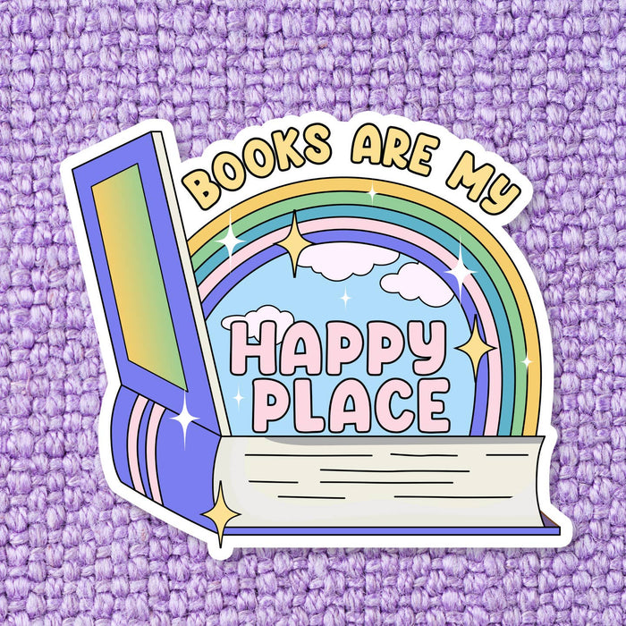 Books are My Happy Place Sticker
