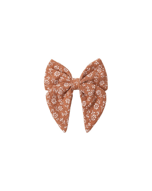 Bow in Poppy Floral - Needle and Grain