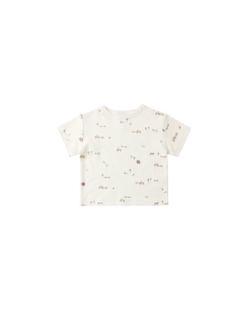 Boxy Tee in Farm - Needle and Grain