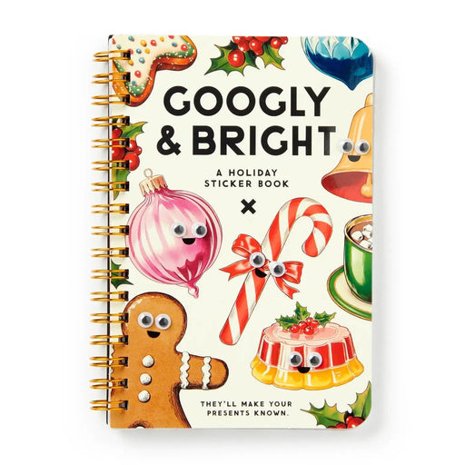 Brass Monkey Googly & Bright Holiday Sticker Book - Needle and Grain