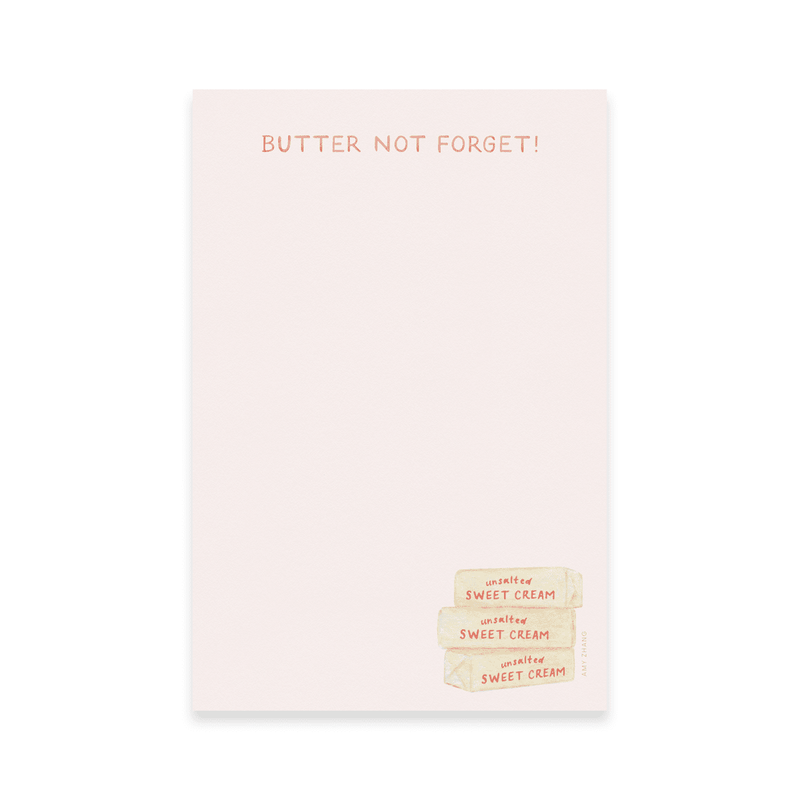 Butter Not Forget Grocery Notepad - Needle and Grain