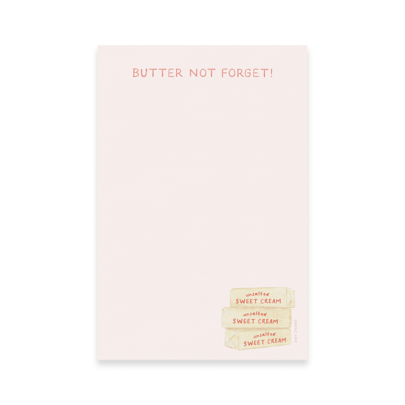 Butter Not Forget Grocery Notepad - Needle and Grain