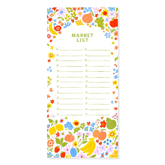 Fruit Market Magnetic Notepad