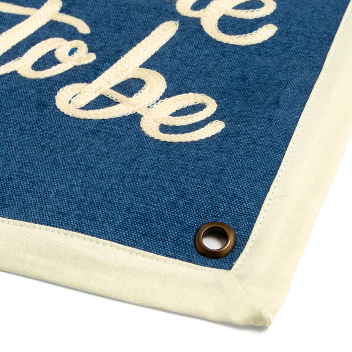 Together Is My Favorite Place Embroidered Canvas Banner