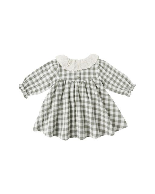 Callie Dress in Forest Check - Needle and Grain