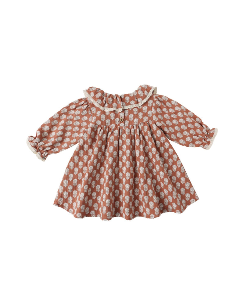 Callie Dress in Holiday Fleur - Needle and Grain