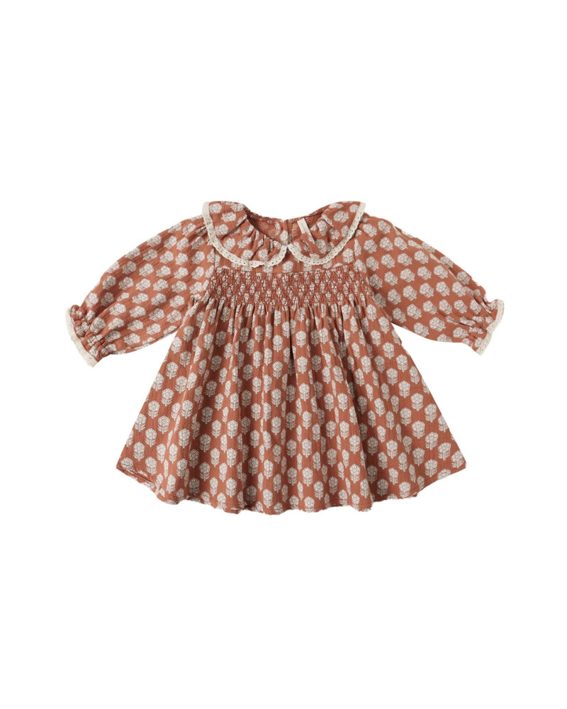 Callie Dress in Holiday Fleur - Needle and Grain