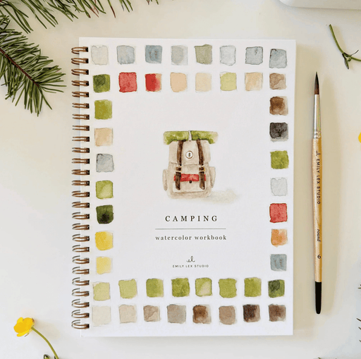 Camping Watercolor Workbook - Needle and Grain