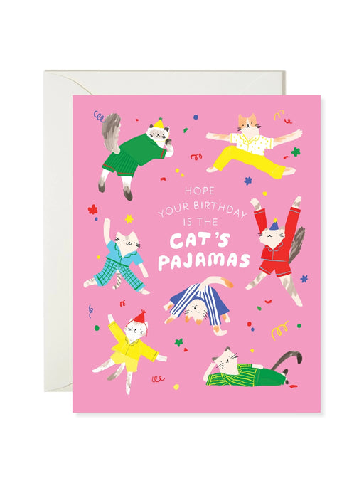 Cat's Pajamas Birthday Card