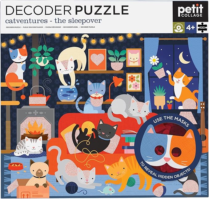 Catventures Decoder Puzzle - 100 Piece - Needle and Grain