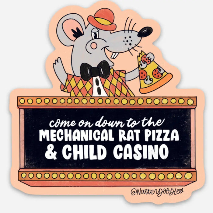 Mechanical Rat Pizza & Child Casino (Chuck E Cheese Inspired)