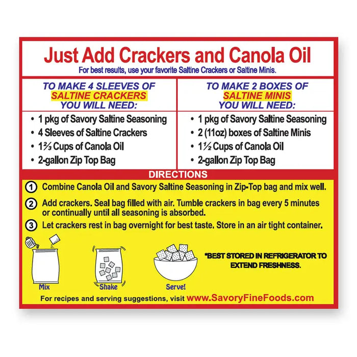 Savory Gourmet Party Cracker Seasoning