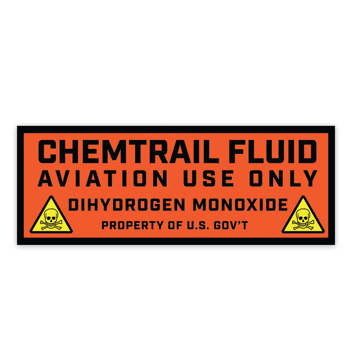 Chemtrail Fluid Sticker