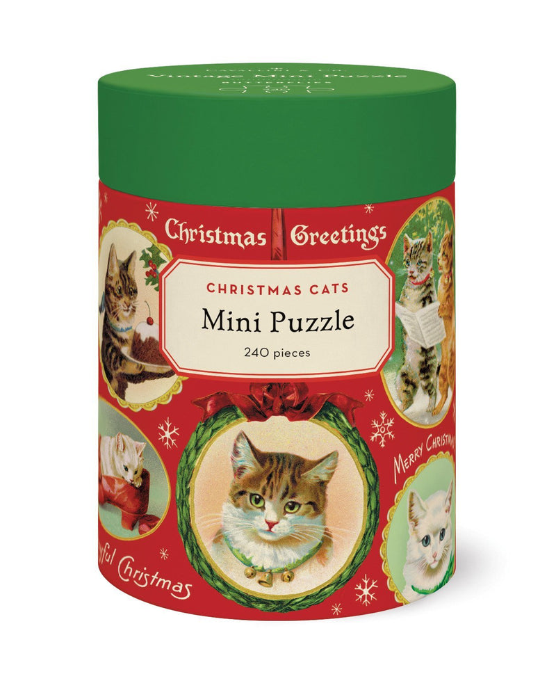 Christmas Cats Mini Puzzle - Needle and Grain