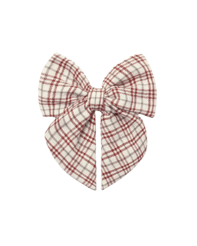 Christmas Plaid Bow - Needle and Grain