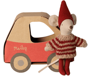 Christmas Postal Service Mouse, Little Sister - Needle and Grain