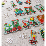 Christmas Train Shaped Floor Puzzle - Needle and Grain