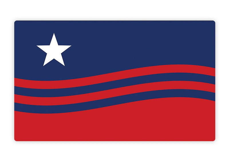 City of Columbia Flag Sticker - Needle and Grain