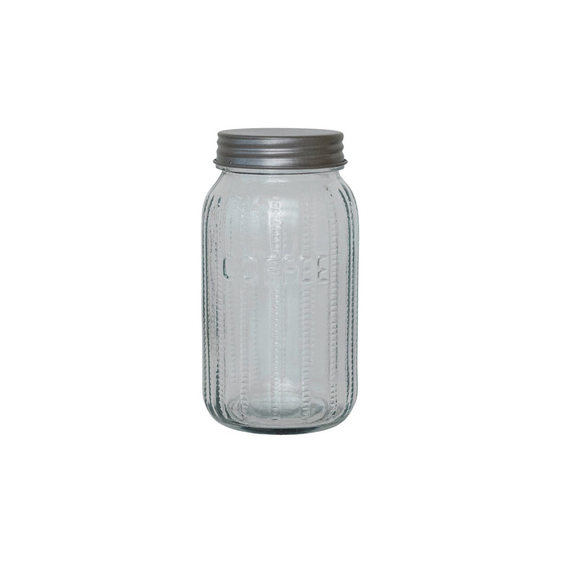 Coffee Embossed Glass Jar - Needle and Grain