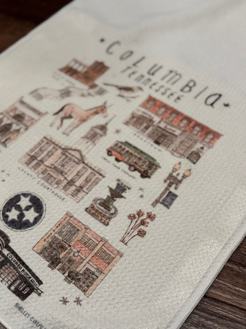 Columbia TN Microfiber Tea Towel - Needle and Grain