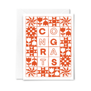 Congrats Quilt Card - Needle and Grain