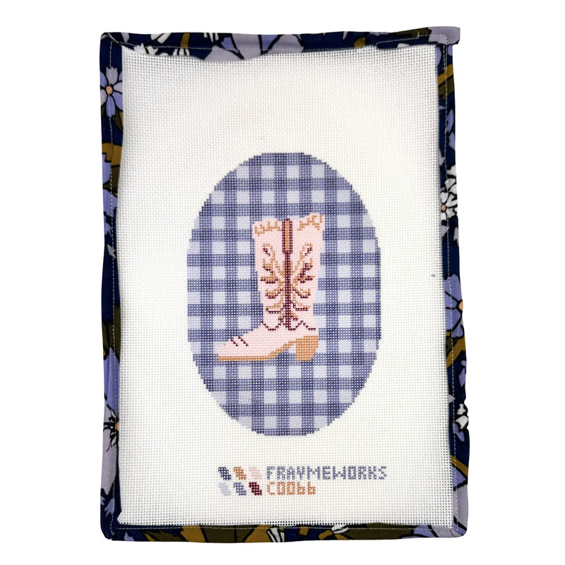 Cowboy Boot Needlepoint Canvas