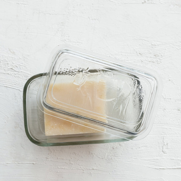 Cow Embossed Butter Dish