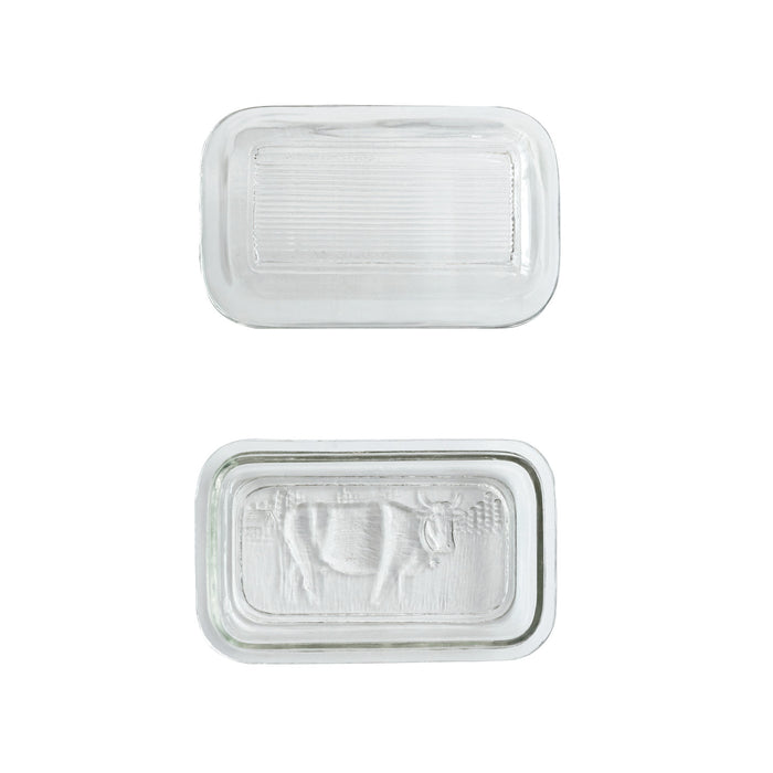 Cow Embossed Butter Dish