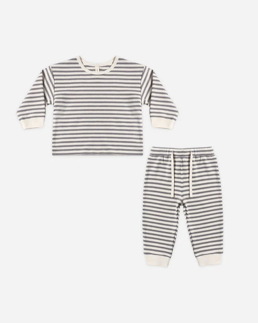 Cozy Set - Slate Stripe - Needle and Grain