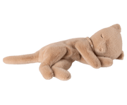 Cream Peach Sleeping Kitten Plush - Small - Needle and Grain