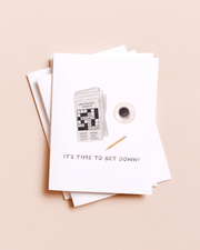 Crossword And Coffee Birthday Card - Needle and Grain